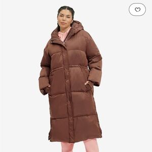 UGG Brown Puffer Coat